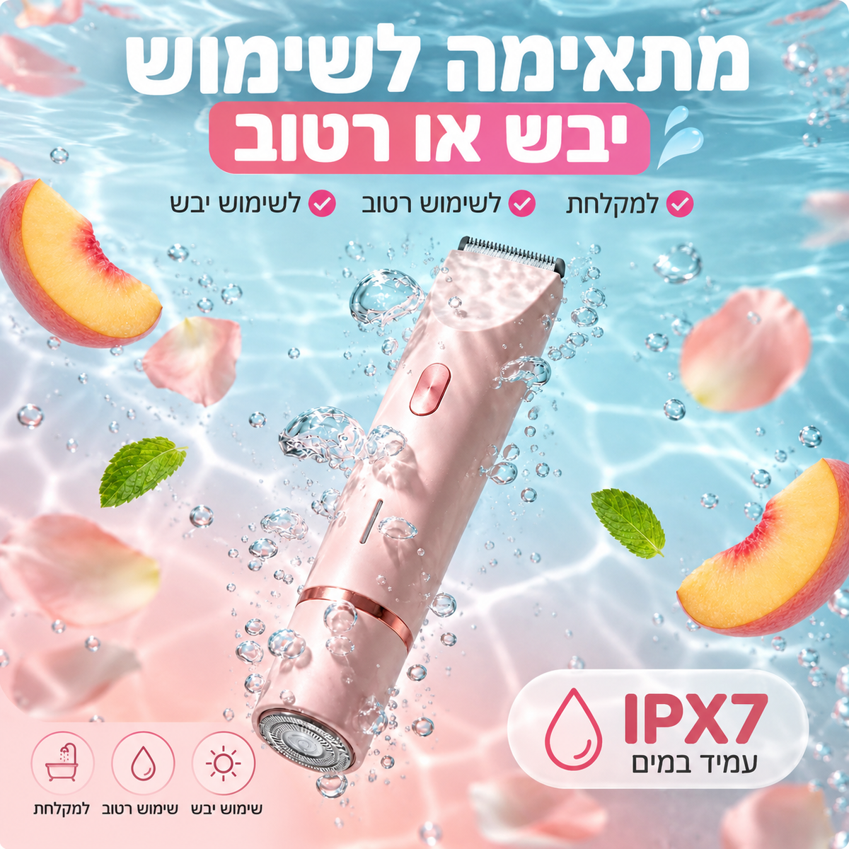 טרימר 2 ב־1 לפנים ולגוף